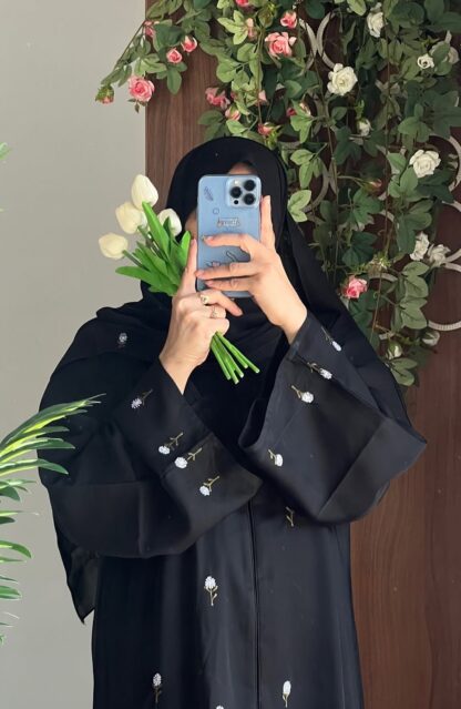 Floral Abaya - Image 3
